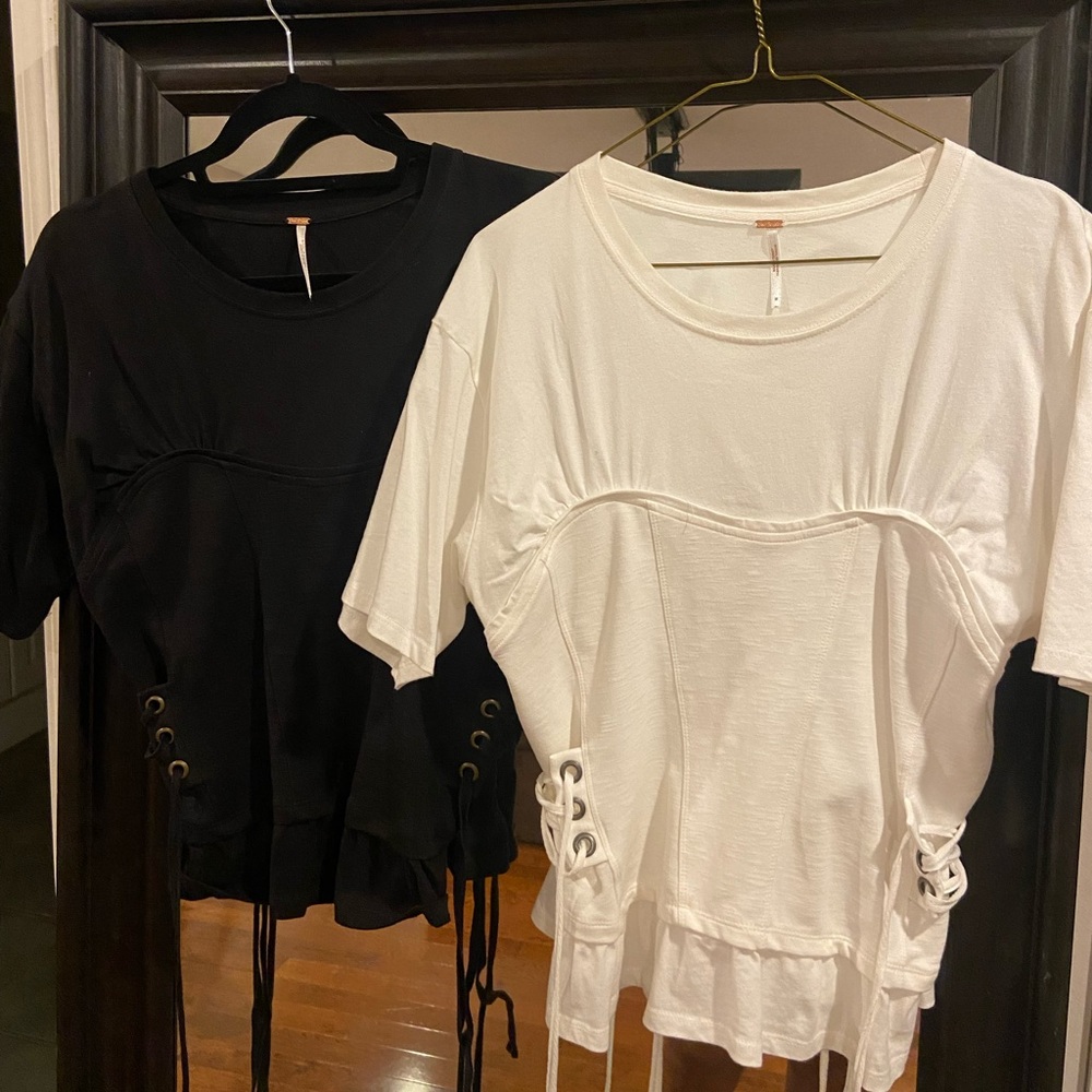 Top Free people black only white is sold .